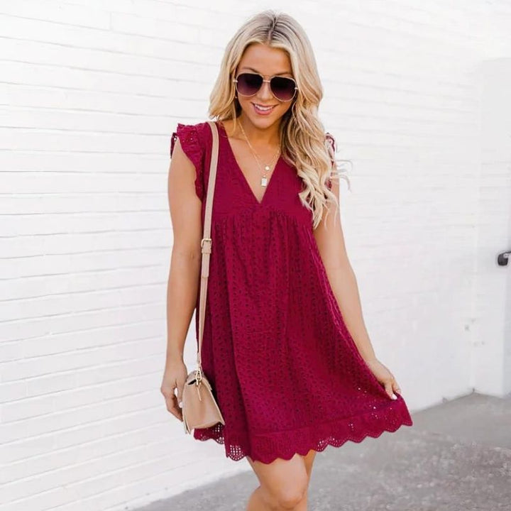MAYLORA™ | Mini Kleid mit Spitzendetails