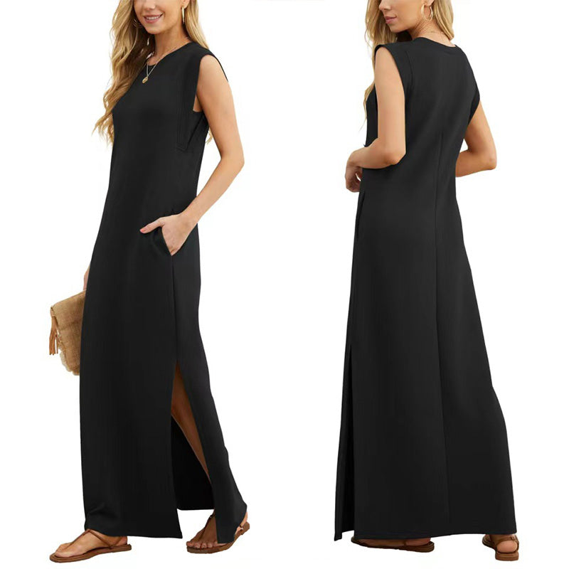 Therese™ | Ärmelloses Maxikleid im minimalistischen Stil