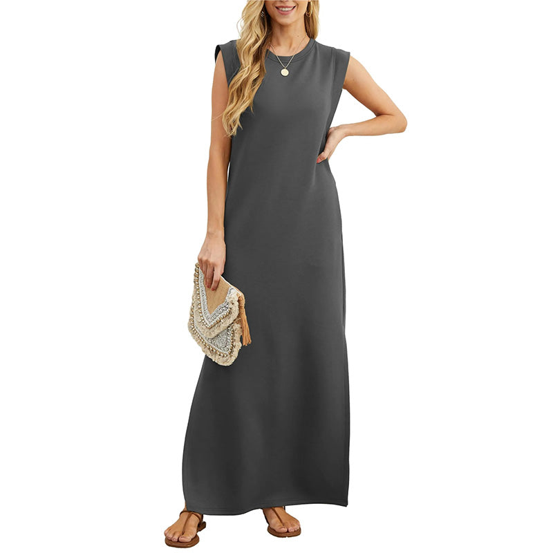 Therese™ | Ärmelloses Maxikleid im minimalistischen Stil