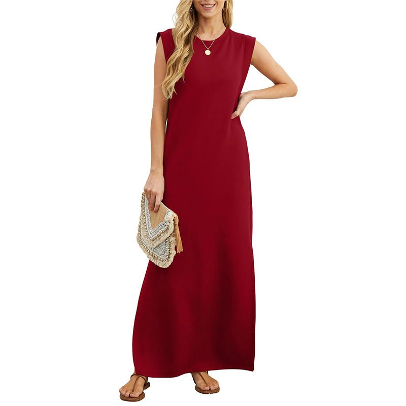 Therese™ | Ärmelloses Maxikleid im minimalistischen Stil