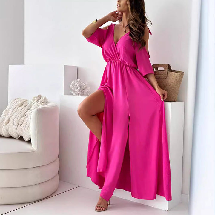 MAYLORA™ | Ärmelloses Maxikleid