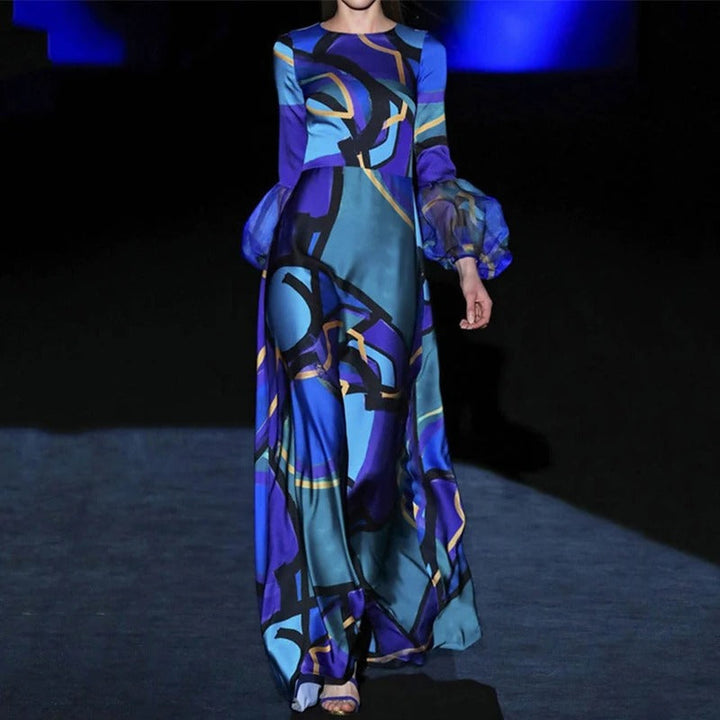 Indie - A-Linien-Rüschen-Abendkleid