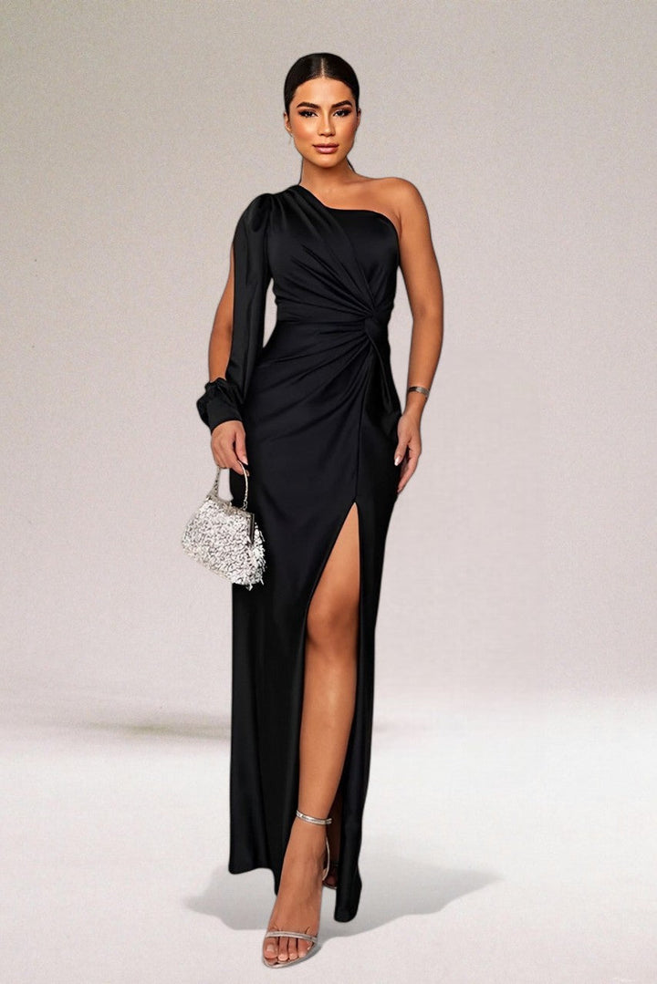 MAYLORA™ | Elegantes Drapiertes Einseitiges Kleid