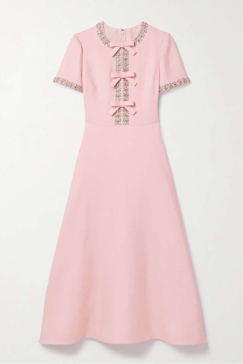 Sybil - Elegantes Strasskleid mit Schleifenakzent